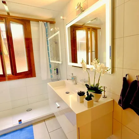 アパート Am Thunersee, 4 Sterne Privatwohnung, 2 Schlafzimmer, Gratis Parkplatz, Seeblick オーバーホーフェン