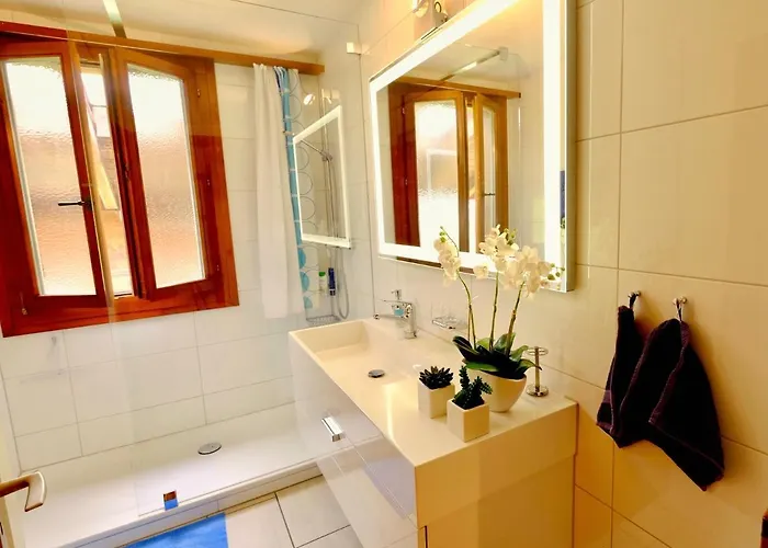 아파트 Am Thunersee, 4 Sterne Privatwohnung, 2 Schlafzimmer, Gratis Parkplatz, Seeblick 오베르호펜