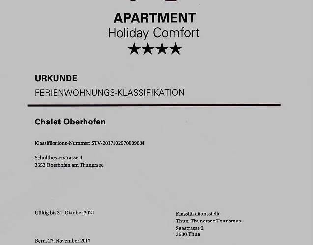 아파트 Am Thunersee, 4 Sterne Privatwohnung, 2 Schlafzimmer, Gratis Parkplatz, Seeblick